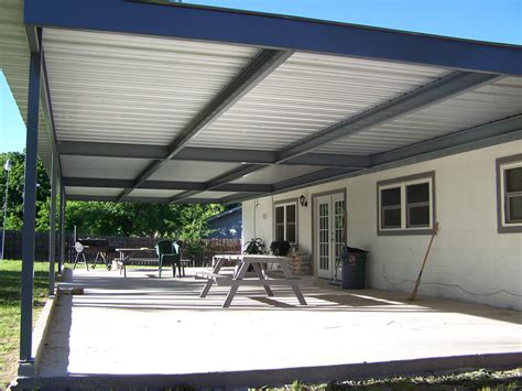 patio sheet metal|prefab steel patio covers.